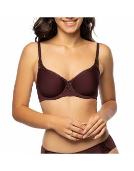 VIANIA Carola Σουτιέν Spacer με Ελαφριά Ενίσχυση, Μπανέλα Cup E/F/G DARK SECRET - ΚΑΦΕ