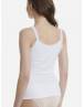 Walk Φανέλα Τοπ από bamboo με δαντέλα Λευκό W2206_01