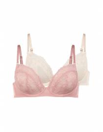 DORINA EMORY Σουτιέν 2τεμ. χωρίς ενίσχυση με μπανέλα Cup D-F FXWB0119LA182-2X0528 PINK/BEIGE