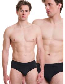 WALK Ανδρικό Βαμβακερό σλιπ με εσωτερικό λάστιχο Μαύρο-Μαύρο W1759-1_0202