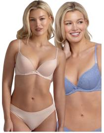 DORINA SONIA ΓΥΝΑΙΚΕΙΟ ΣΟΥΤΙΕΝ ΜΕ ΕΝΙΣΧΥΣΗ ΚΑΙ ΜΠΑΝΕΛΑ CUP-B 2ΤΕΜ. D17256LA052-2X0538 LILAC/PINK