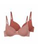 DORINA JANA ΓΥΝΑΙΚΕΙΟ ΣΟΥΤΙΕΝ ΜΕ ΕΛΑΦΡΑ ΕΝΙΣΧΥΣΗ ΚΑΙ ΜΠΑΝΕΛΑ CUP-D/E 2ΤΕΜ. FXTT0121ME033-2X0530 PINK/BROWN
