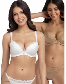 DORINA Origins Shiny Micro ΓΥΝΑΙΚΕΙΟ ΣΟΥΤΙΕΝ CUP-B 2ΤΕΜ. ΜΕ ΕΝΙΣΧΥΣΗ ΚΑΙ ΜΠΑΝΕΛΑ FXPG0053MI127-2X0527 IVORY/BEIGE