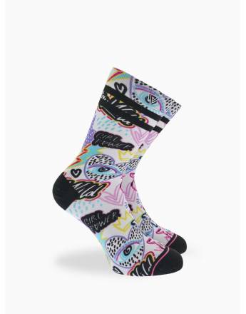 Walk Γυναικείες Κάλτσες από bamboo με seamless 360° print Multicolor S600-22_MULTI