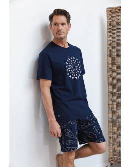 Pastunette Adventure Ανδρική πιτζάμα 132261-500-2-520 Mπλε SS2026