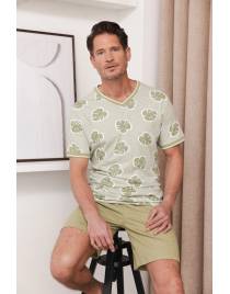 Pastunette Fresh Ανδρική πιτζάμα 132261-522-1-700 Light Green SS2026