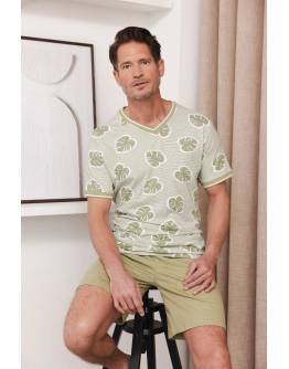 Pastunette Fresh Ανδρική πιτζάμα 132261-522-1-700 Light Green SS2026