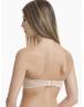 WALK ΓΥΝΑΙΚΕΙΟ STRAPLESS PUSH-UP ΣΟΥΤΙΕΝ ΜΕ ΑΦΑΙΡΟΥΜΕΝΑ PADS CUP B-C-D W2272_19 ΜΠΕΖ ΑΝΟΙΚΤΟ
