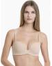 WALK ΓΥΝΑΙΚΕΙΟ STRAPLESS PUSH-UP ΣΟΥΤΙΕΝ ΜΕ ΑΦΑΙΡΟΥΜΕΝΑ PADS CUP B-C-D W2272_19 ΜΠΕΖ ΑΝΟΙΚΤΟ