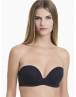 WALK ΓΥΝΑΙΚΕΙΟ STRAPLESS PUSH-UP ΣΟΥΤΙΕΝ ΜΕ ΑΦΑΙΡΟΥΜΕΝΑ PADS CUP B-C-D W2272_02 ΜΑΥΡΟ