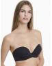 WALK ΓΥΝΑΙΚΕΙΟ STRAPLESS PUSH-UP ΣΟΥΤΙΕΝ ΜΕ ΑΦΑΙΡΟΥΜΕΝΑ PADS CUP B-C-D W2272_02 ΜΑΥΡΟ