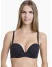 WALK ΓΥΝΑΙΚΕΙΟ STRAPLESS PUSH-UP ΣΟΥΤΙΕΝ ΜΕ ΑΦΑΙΡΟΥΜΕΝΑ PADS CUP B-C-D W2272_02 ΜΑΥΡΟ