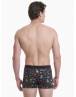 Walk Βαμβακερό Ανδρικό μπόξερ με σχέδιο W1754-13_MULTI Multicolor