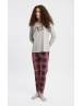 MINERVA Dream Καρό Γυναικεία Πυτζάμα 90-53424-23 ΓΚΡΙ ΜΕΛ. AW 2026-27