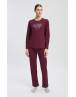 MINERVA Καρδιές Γυναικεία Πυτζάμα 90-53472-753 Μπορντω AW 2026-27
