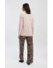 MINERVA Floral- Animal Γυναικεία Πυτζάμα 90-53518-856 BEIGE-BROWN LEOPARD AW 2026-27
