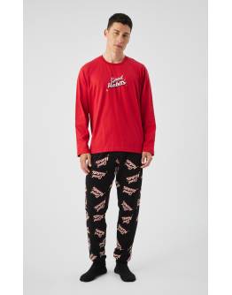MINERVA Good Habits Ανδρική Πυτζάμα 90-71459-99 RED CHILI AW 2026-27