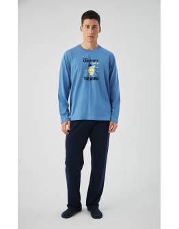 MINERVA Cartoon Mix Ανδρική Πυτζάμα 90-71473-71 BLUE RAF AW 2026-27