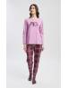 MINERVA Dream Καρό Γυναικεία Πυτζάμα 90-53424-630 LILAC AW 2026-27