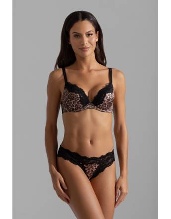 Dorina Origins Animal Push Up Σουτιέν με Μπανέλα και ενίσχυση FXPG0053MI127-PR0018 Animal Black