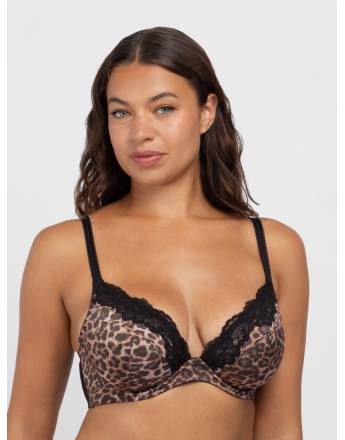 Dorina Origins Animal Non Padded Σουτιέν με μπανέλα , χωρίς ενίσχυση Cup D-E FXPG0076MI127-PR0018 Animal Black