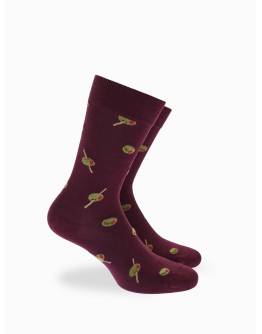 Walk Ανδρικές Κάλτσες από bamboo με σχέδιο olives Γκρενά W304-52_27