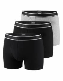 IMPETUS 3 PACK BOXERS COTTON STRETCH 2 ΜΑΥΡΑ 1 ΓΚΡΙ ΑΝΟΙΧΤΟREF.: P230021 P01