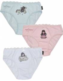 SANTORO GORJUSS UNDERWEAR 3 PACK SLIP BASIC 95%ΒΑΜΒΑΚΙ -5%ELASTANE SA03006