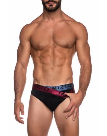 INIZIO ΑΝΔΡΙΚΟ ΣΛΙΠ ΜΕ ΕΞΩΤΕΡΙΚΟ ΜΟΝΤΕΡΝΟ ΛΑΣΤΙΧΟ 2 PACK ΜΑΥΡΟ/ΤΖΙΝ/ΜΠΟΡΝΤΟ 4303