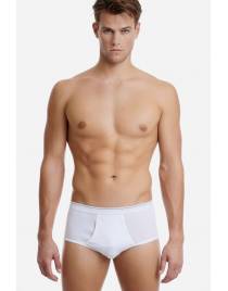 WALK MEN'S SLIP ΚΛΑΣΣΙΚΟ ΜΕ ΤΡΥΠΑ 2 TEM.100% ΒΑΜΒΑΚΕΡΟ W1780-2
