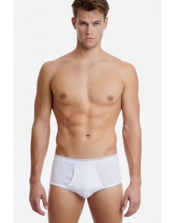  WALK MEN'S SLIP ΚΛΑΣΣΙΚΟ ΜΕ ΤΡΥΠΑ 100% ΒΑΜΒΑΚΕΡΟ 2 TEM.W1780-2