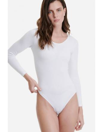 WALK ΓΥΝΑΙΚΕΙΟ ΚΟΡΜΑΚΙ ΑΠΟ BAMBOO ΜΑΚΡΥ ΜΑΝΙΚΙ ΛΑΙΜΟΚΟΨΗ W2224