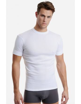 WALK T-SHIRT ΣΕΤ 2ΤΜΧ ΛΑΙΜΟΚΟΨΗ 100% COTTON W1970-2