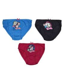 MONSTER HIGH -Παιδικά εσώρουχα σλιπ 3 τμχ MH03304 Κορίτσι 100% Cotton Multicolor