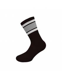 WALK ΑΝΔΡΙΚΕΣ ΑΘΛΗΤΙΚΕΣ ΒΑΜΒΑΚΕΡΕΣ ΚΑΛΤΣΕΣ ΜΕ ΡΙΓΕΣ W1211-5 02 ΜΑΥΡΕΣ