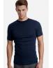 WALK ΑΝΔΡΙΚΟ ΒΑΜΒΑΚΕΡΟ T-SHIRT ΛΑΙΜΟΚΟΨΗ 2ΤΕΜ ΜΠΛΕ ΣΚΟΥΡΟ W1970-2