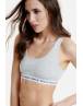 WALK ΓΥΝΑΙΚΕΙΟ ΒΑΜΒΑΚΕΡΟ BRALETTE ΜΕ ΛΑΣΤΙΧΟ ΚΑΙ ΦΑΡΔΙΑ ΤΙΡΑΝΤΑ W2251 ΓΚΡΙ ΑΝΟΙΚΤΟ ΜΕΛ. 14