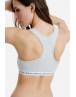 WALK ΓΥΝΑΙΚΕΙΟ ΒΑΜΒΑΚΕΡΟ BRALETTE ΜΕ ΛΑΣΤΙΧΟ ΚΑΙ ΦΑΡΔΙΑ ΤΙΡΑΝΤΑ W2251 ΓΚΡΙ ΑΝΟΙΚΤΟ ΜΕΛ. 14