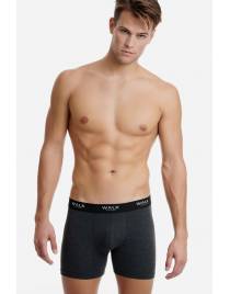 WALK ΑΝΔΡΙΚΟ ΒΑΜΒΑΚΕΡΟ ΜΠΟΞΕΡ ΜΑΚΡΥ ΠΟΔΙ 2ΤΕΜ W1764 0209 ΜΑΥΡΟ-ΑΝΘΡΑΚΙ ΜΕΛ