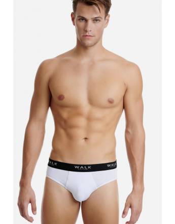 WALK ΑΝΔΡΙΚΟ ΒΑΜΒΑΚΕΡΟ ΣΛΙΠ 2ΤΕΜ W1769 0102 ΛΕΥΚΟ-ΜΑΥΡΟ