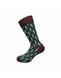 WALK ΑΝΔΡΙΚΕΣ ΚΑΛΤΣΕΣ ΜΕ ΣΧΕΔΙΟ BAMBOO W304-25 ΚΑΦΕ