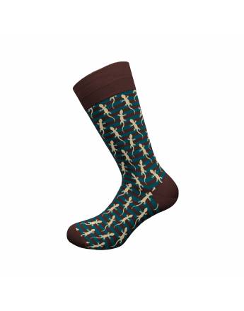 WALK ΑΝΔΡΙΚΕΣ ΚΑΛΤΣΕΣ ΜΕ ΣΧΕΔΙΟ BAMBOO W304-25 ΚΑΦΕ