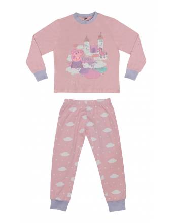 PEPPA PIG ΠΑΙΔΙΚΗ ΠΥΤΖΑΜΑ ΚΟΡΙΤΣΙ ΡΟΖ 100% COTTON PP40503