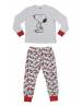 SNOOPY ΠΑΙΔΙΚΗ ΠΥΤΖΑΜΑ ΚΟΡΙΤΣΙ ΛΕΥΚΗ 100% COTTON SN40051