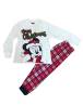 DISNEY MINNIE Χριστουγεννιάτικη πιτζάμα για Κορίτσι Μπέζ - κόκκινη καρό ΚΩΔ:DY50M4620