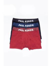 PAUL KENZIE GALAXY ΑΝΔΡΙΚΟ SET 3 x BOXER SS-2022 ΜΑΥΡΟ