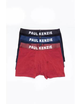 PAUL KENZIE GALAXY ΑΝΔΡΙΚΟ SET 3 x BOXER SS-2022 ΜΑΥΡΟ