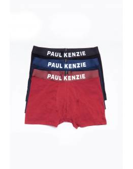 PAUL KENZIE GALAXY ΑΝΔΡΙΚΟ SET 3 x BOXER ΜΑΥΡΟ
