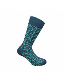 WALK ΑΝΔΡΙΚΕΣ ΚΑΛΤΣΕΣ BAMBOO ΜΕ ΣΧΕΔΙΟ W304-27 ΜΠΛΕ ΑΝΟΙΚΤΟ 04