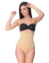 ZETA CURVES ZIZEL Στρίνγκ κορσές κοιλιάς Μπεζ